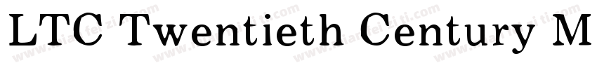 LTC Twentieth Century Medium字体转换